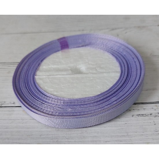 Лента репсовая однотонная 1 см*20 ярдов, цв. сиреневый, цена за катушку